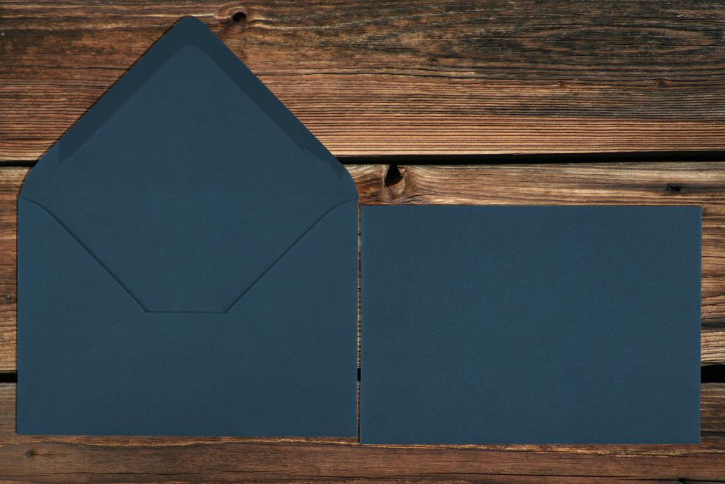 Briefhüllen 110x156 mm Nassklebend Nachtblau 120 g/qm